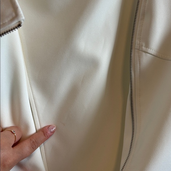 Jules & Leopold Ivory Asymmetric Jacket | Size XL - Picture 10 of 10